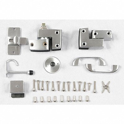 ASI GLOBAL PARTITIONS 408571006 Slide Latch Aluminum Brushed
