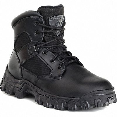 ROCKY FQ0006167 6-Inch Work Boot M 7 1/2 Black PR