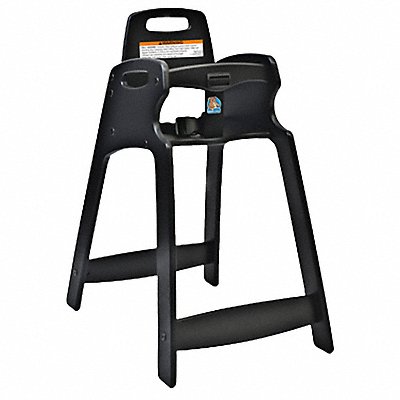 KOALA KARE PRODUCTS KB83302KD Eco High Chair Unssbld Black