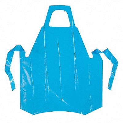 POLYCO 46520 Bib Apron Universal Blue Polyolefin PK50