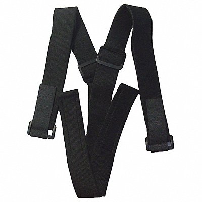 IMPACTO SUSPENDERS Black Tool Belt Suspenders Elastic