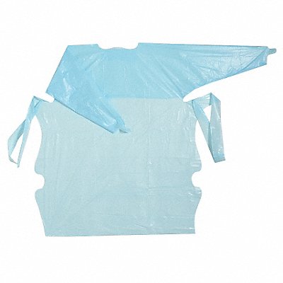 POLYCO 11510 Isolation Gown L Blue Polyethylene PK100