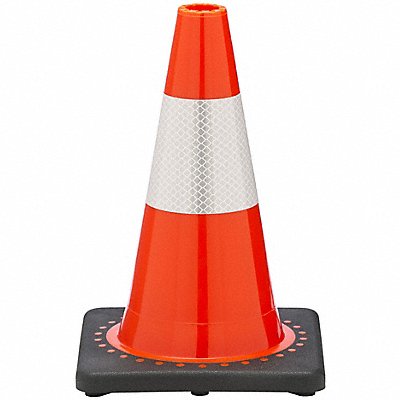 GRAINGER RS30008C3M4 Traffic Cone 1.5 lb Orange Cone Color