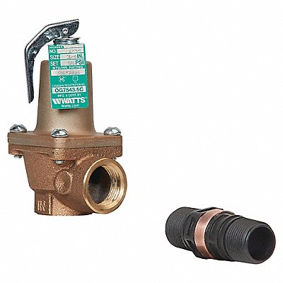 WATTS 1N240X6125210FS Temperature and Pressure Relief Valve