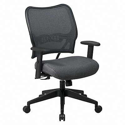 OFFICE STAR 13V44N1WA Desk Chair Fabric Charcoal 18-22 Seat Ht