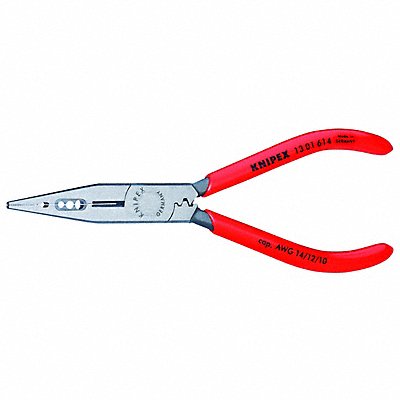 KNIPEX 1301614SBA Long Nose Plier 6-1/4 L Serrated