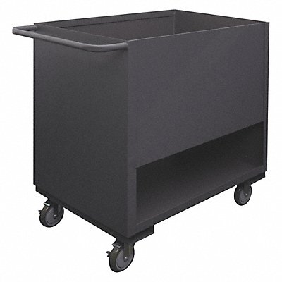 DURHAM MFG 4SLT183612K95 Truck Grey 4-Sided Low Deck w/ Handle