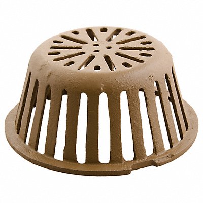 JAY R. SMITH MFG. CO 1310CID Roof Drain Dome 9-3/4 Dia 4-1/2 H.