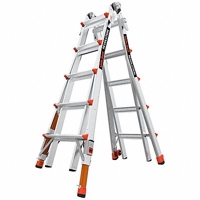LITTLE GIANT 13122801 Ladder Aluminum 5 to 9 ft H 300 lb Cap