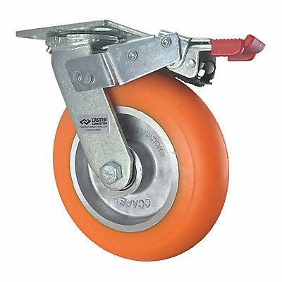 CC APEX CDPZ44 Swivel Plate Castor w/Brake TotalLock 8