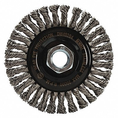 DEWALT DW49204 Wire Wheel Stainless Steel 4 X5/8 -11