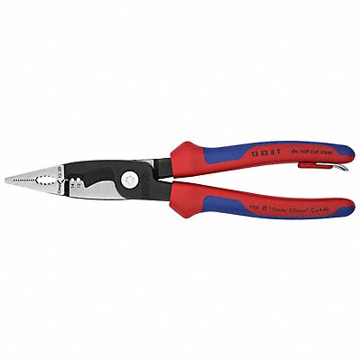 KNIPEX 13828TBKA Chain Nose Plier 8 L Serrated