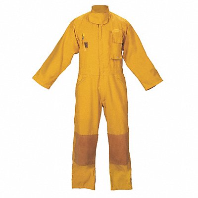 FIRE-DEX FS1C001000M Wildland Coverall Yellow Nomex M