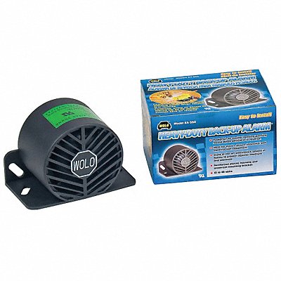 WOLO BA550 Back Up Alarm 112dB Black 3-1/2 in H