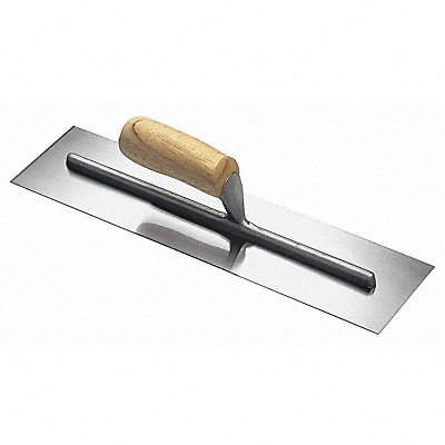 WESTWARD 13A737 Square-End Trowel 14inL 4inW CarbonSteel