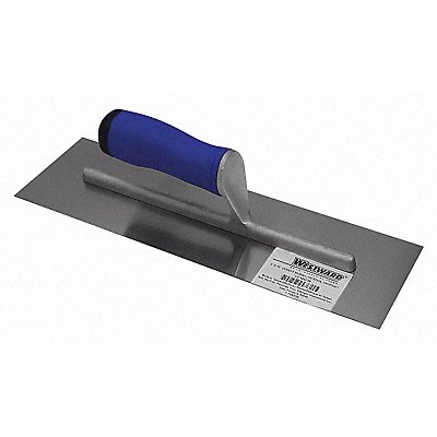 WESTWARD 13A738 Square-End Trowel 14inL 4inW CarbonSteel