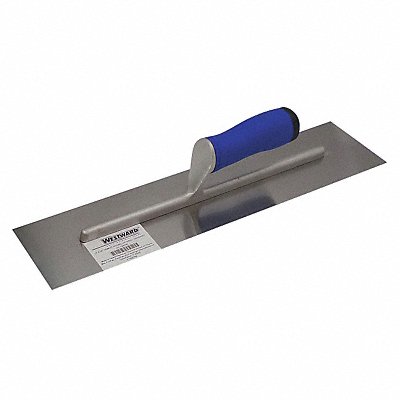 WESTWARD 13A742 Square-End Trowel 18inL 4inW CarbonSteel