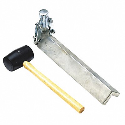 WESTWARD 13A765 CornerbeadClinchrw/Mallet Al Rubber Wood