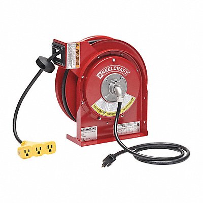 REELCRAFT L40501639 Cord Reel 50ft 16 AWG Connector 120VAC