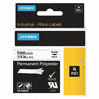 DYMO 1805442 Label Tape Cartridge 18 ft L 1/4 W