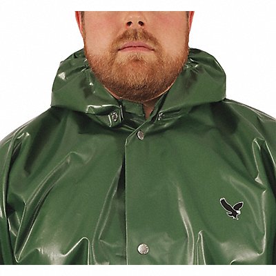 TINGLEY H22148 Rain Hood Green Snaps Nylon/Polyurethane