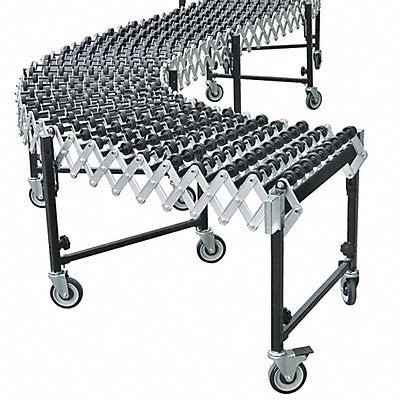 GRAINGER 55KR77 Skate Wheel Conveyor 38-9/16 W Overall