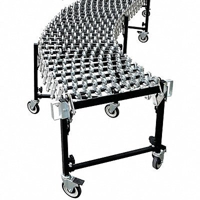 GRAINGER 55KR75 Skate Wheel Conveyor 32-11/16 W Overall