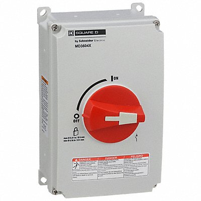 SQUARE D MD3604X EnclosedDisconSw Non Fusible 60A NonMetal