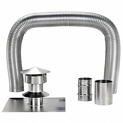 WESTAFLEX 9504 Chimney Liner Kit 4 Dia 25 ft L