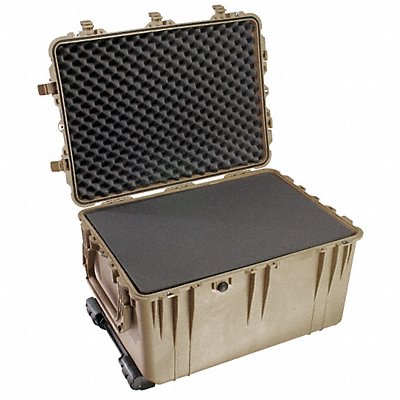 PELICAN 1660020190 G3147 Protective Case 14 9/64 in DblThrw Desert Tan