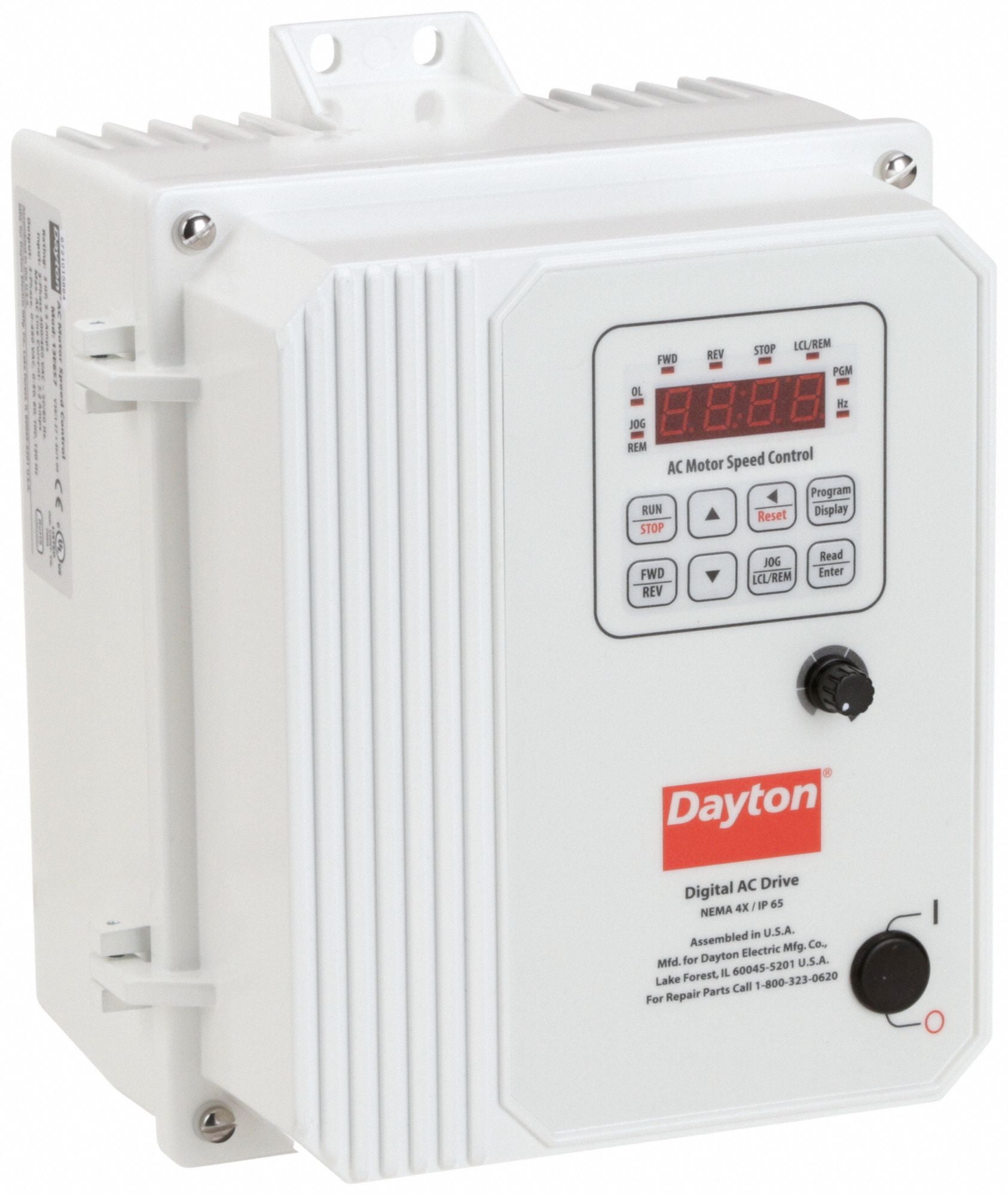 DAYTON 13E657 Variable Frequency Drive 3 hp 480V AC