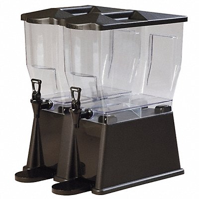 CARLISLE 1085103 Beverage Dispenser Double 6 Gal Black