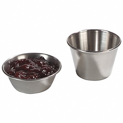 CARLISLE 602500GR Sauce Cup 2.5 oz Cap. Silver PK144
