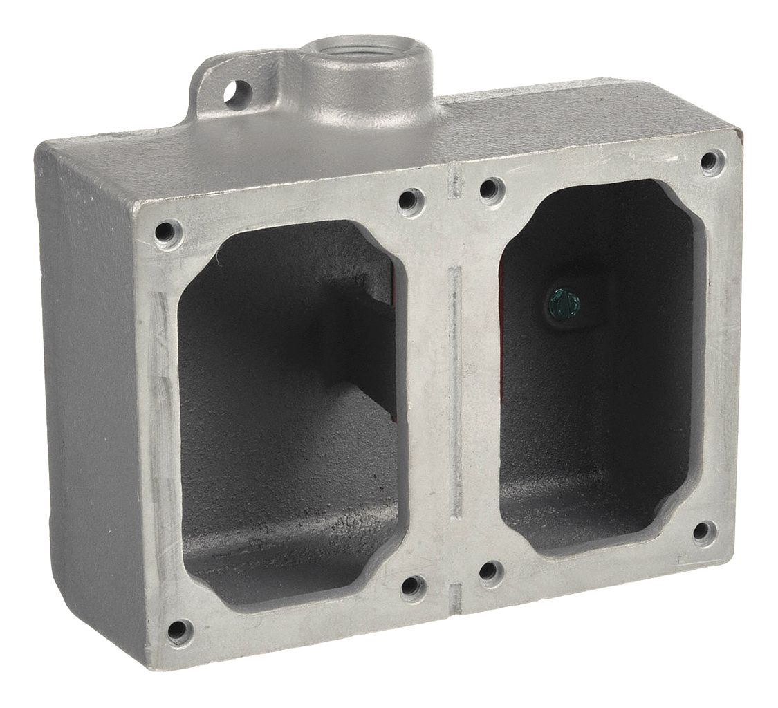 APPLETON ELECTRIC EDS172 Mounting Body 2Gang 1/2In Dead-End Iron
