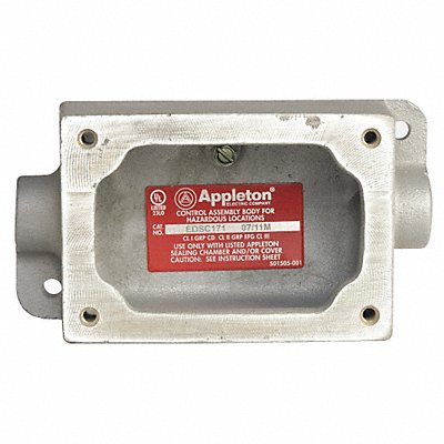 APPLETON ELECTRIC EDSC371 Mounting Body 1Gang 1In Feed-Thru M Iron