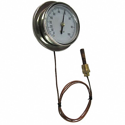 GRAINGER 13G236 G2667 Analog Panel Mount Thermometer 100 to 350F