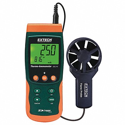 EXTECH SDL310 Anemometer 80 to 4 930fpm 32 to 122F
