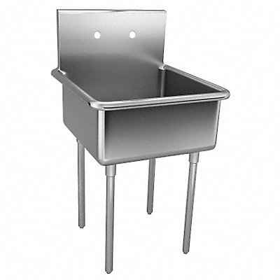 JUST MANUFACTURING NSFB1242J Just Scullery Sink Squar 24inx24inx12in
