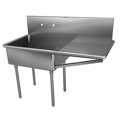 JUST MANUFACTURING NSFB12424R2J Just Scullery Sink Squar 24inx24inx12in