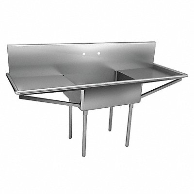 JUST MANUFACTURING NSFB12424RL2J Just Scullery Sink Squar 24inx24inx12in
