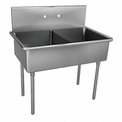 JUST MANUFACTURING NSFB2482J Just Scullery Sink Squar 24inx24inx12in