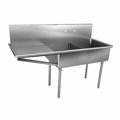JUST MANUFACTURING NSFB23024L2J Just Scullery Sink Rectangle 15inx24inx12in