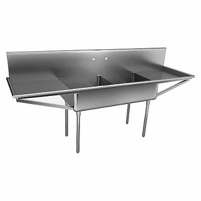 JUST MANUFACTURING NSFB24824RL2J Just Scullery Sink Squar 24inx24inx12in