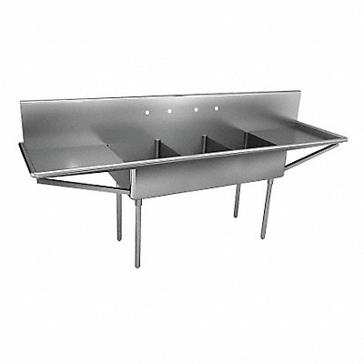 JUST MANUFACTURING NSFB34524RL22J Just Scullery Sink Rectangle 15inx24inx12in