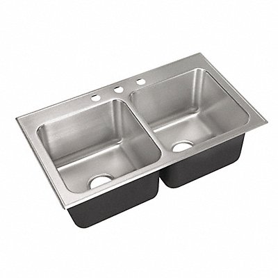 JUST MANUFACTURING DLX2237A3J Just Mfg Sink Square 16inx16inx10-1/2in