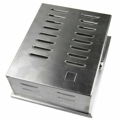 GRAINGER 13J044 Thermostat Guard SS 9 3/16x7 1/4x3 5/16in