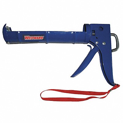 WESTWARD 13J311 Dripless Caulk Gun Steel Blue