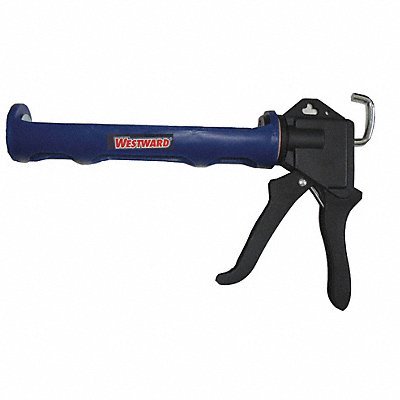 WESTWARD 13J312 Dripless Caulk Gun Plastic Black/Blue