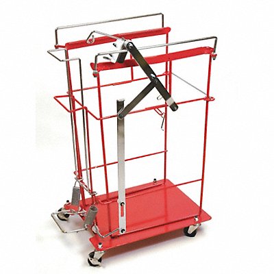 COVIDIEN 8991FP Wire Cart Steel Red