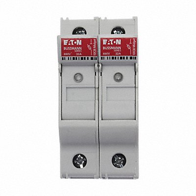 BUSSMANN CHM2DIU Fuse Block 0 to 30A Midget 2 Pole